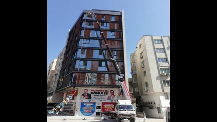 Yükleme boşaltma işleri için Sepetli Vinç
